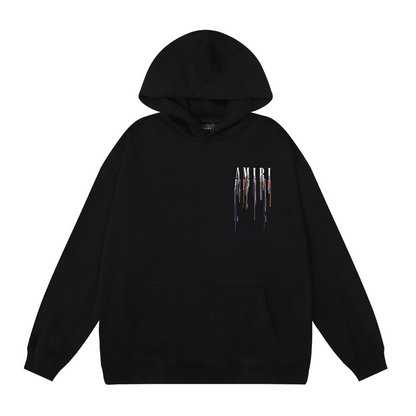 Black Paint Drip Hoodie