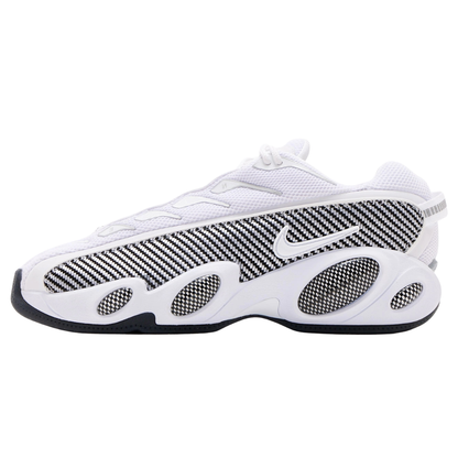 Sleek White Black Athletic Sneakers