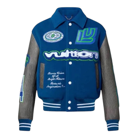 "LV" College Jacke Blue